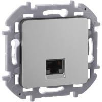 Розетка компьютерная СП Inspiria RJ45 кат.5E UTP IP20 алюм. IEK 673827