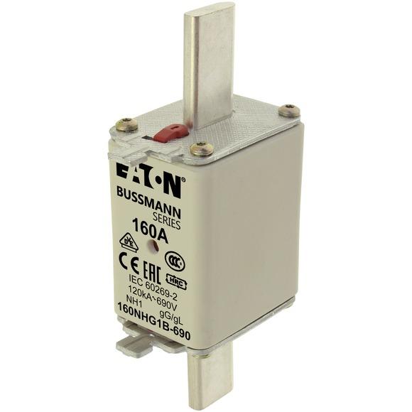 Предохранитель NH 160A 690В gG 1 двойн. индикация EATON 160NHG1B-690