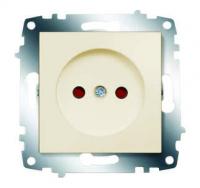 Розетка 1-м СП Cosmo 16А IP20 без заземл. защ. шторки механизм крем. ABB 619-010300-286