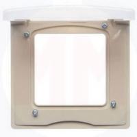 Рамка 1-м СП Etika IP44 с защ. крышкой сл. кость IEK 672560