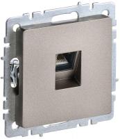 Розетка компьютерная СП RJ45 кат.5E BRITE РК10-БрШ механизм шампань IEK BR-K10-1-K37