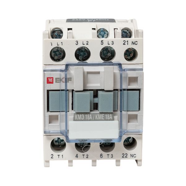 Контактор КМЭ-1 18А кат. 230В AC 1НЗ EKF ctr-s-18-220-nc