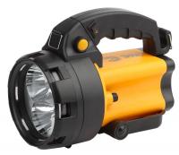 Фонарь-прожектор аккумуляторный Альфа PA-604 3LED SMD 1Вт литиевый аккум. 3А.ч с сигнальн. лампой ЗУ 220В + 12В (инд. упак.) Эра Б0031035