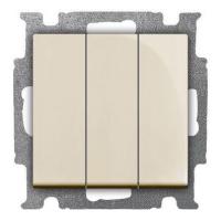 Выключатель 3-кл. 1п СП Basic 55 16А IP20 250В с клавишей механизм сл. кость ABB 2CKA001012A2158
