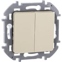 Выключатель 2-кл. Inspiria 10А IP20 250В 10AX механизм сл. кость IEK 673621