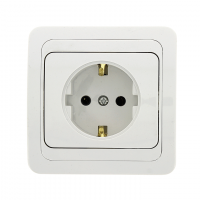 Розетка 1-м СП Лондон 16А IP20 с заземл. бел. PROxima EKF EER16-028-10