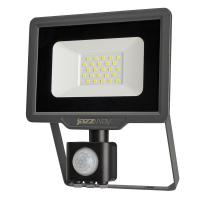 Прожектор светодиодный PFL-C3 SENSOR 20Вт 6500К IP65 ДО закален. прозр. стекло датчик движения инфракрасный Pro JazzWay 5026926A
