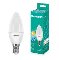 Лампа светодиодная LED8-C35/845/E14 8Вт свеча 4500К бел. E14 750лм 220В Camelion 12386