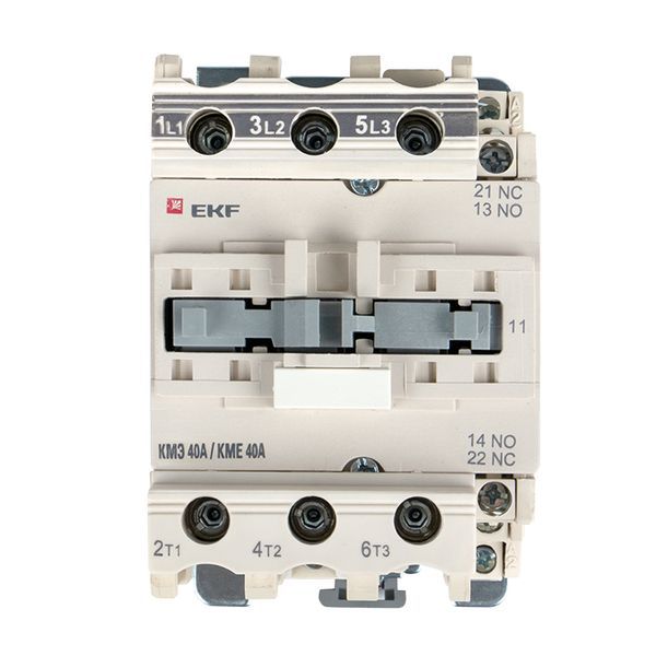 Контактор КМЭ-3 40А кат. 400В AC 1НО+1НЗ EKF ctr-s-40-380