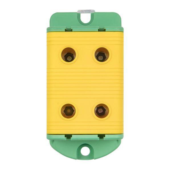 Клемма силовая вводная двойн. КСВ 16-95кв.мм желт./зел. EKF plc-kvs2-16-95-y-green