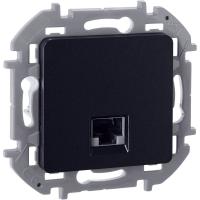 Розетка компьютерная СП Inspiria RJ45 кат.5E UTP IP20 антрацит IEK 673828