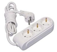 Удлинитель 3х2м с заземл. 16А IP20 ПВС 3х1.5 защ. шторки Makel N3210034