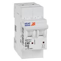 Выключатель автоматический модульный 2п C 40А 4.5кА OptiDin BM63-2C40-4.5-УХЛ3 КЭАЗ 326807