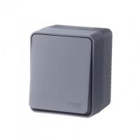 Выключатель 1-кл. ОП AtlasDesign PROFI IP54 10AX антрацит SE ATN544011