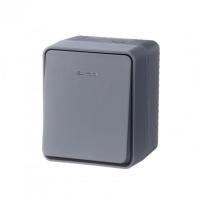 Выключатель 1-кл. ОП AtlasDesign PROFI IP54 10AX с подсветкой антрацит SE ATN544013