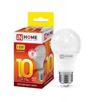 Лампа светодиодная LED-A60-VC 10Вт грушевидная 3000К тепл. бел. E27 950лм 230В IN HOME 4690612020204