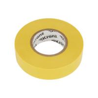 Изолента ПВХ профессиональная 0.18х19мм 20м желт. Kranz KR-09-2802