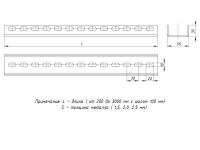 Профиль П-образный L3000 2.5мм EKF pp3000