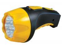 Фонарь аккумуляторный LED3807 7LED 2 режима аккум. SLA 220В пластик. черн./желт. (кор.) Ultraflash 9216