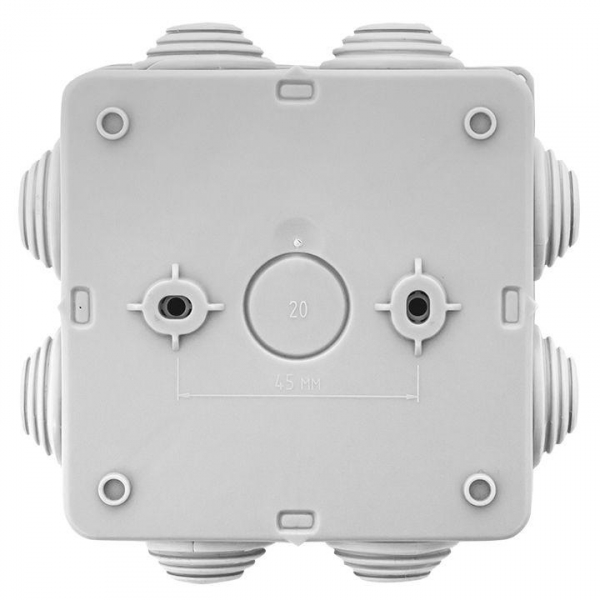 Коробка распаячная КМР-030-031 с крышкой наружная 85х85х40 8 мембранных вводов IP55 EKF plc-kmr-030-031