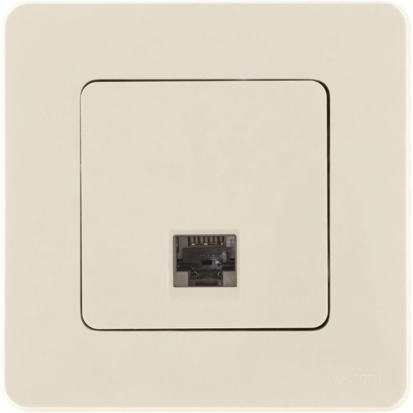 Розетка компьютерная СП Inspiria RJ45 кат.5E UTP IP20 сл. кость IEK 673826
