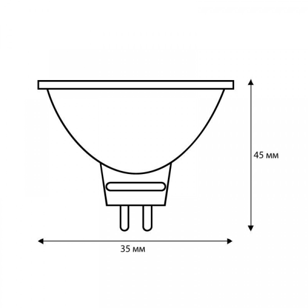 Лампа галогенная MINI JCDR (MR11) 35Вт GX5.3 230В Camelion 7092