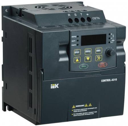 Преобразователь частоты CONTROL-A310 380В 3ф 0.75кВт 2.3А IEK CNT-A310D33V0075TEZ