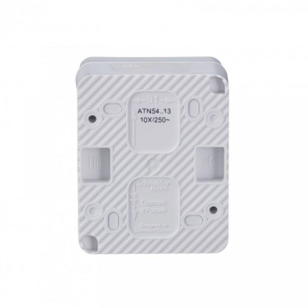 Выключатель 1-кл. ОП AtlasDesign PROFI IP54 10AX с подсветкой бел. SE ATN540113