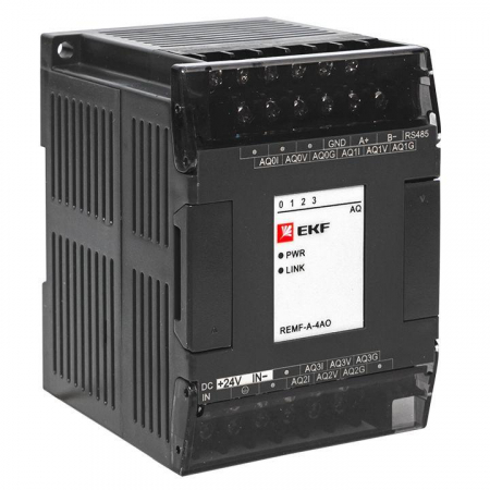 Модуль аналогового вывода REMF 4 PRO-Logic (без поверки) EKF REMF-A-4AO