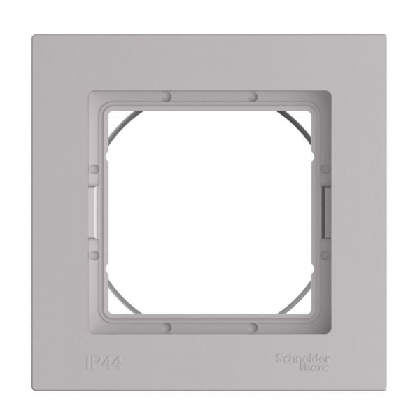 Рамка 1-м AtlasDesign Aqua IP44 алюм. SE ATN440301