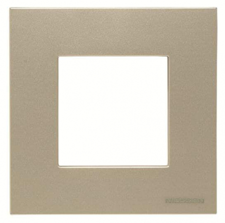 Рамка 1-постовая 2-мод. базовая Zenit шампань ABB 2CLA227110N1901