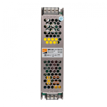 Блок питания для светодиод. ленты BSPS 100Вт 4.16А 24В IP20 метал. JazzWay 5015555