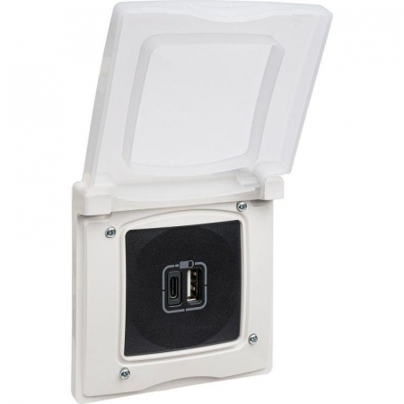 Рамка 1-м Etika IP44 с защ. крышкой бел. IEK 672550