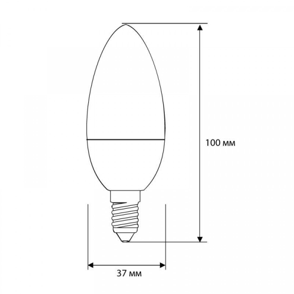 Лампа светодиодная LED8-C35/830/E14 8Вт свеча 3000К тепл. бел. E14 720лм 220В Camelion 12385