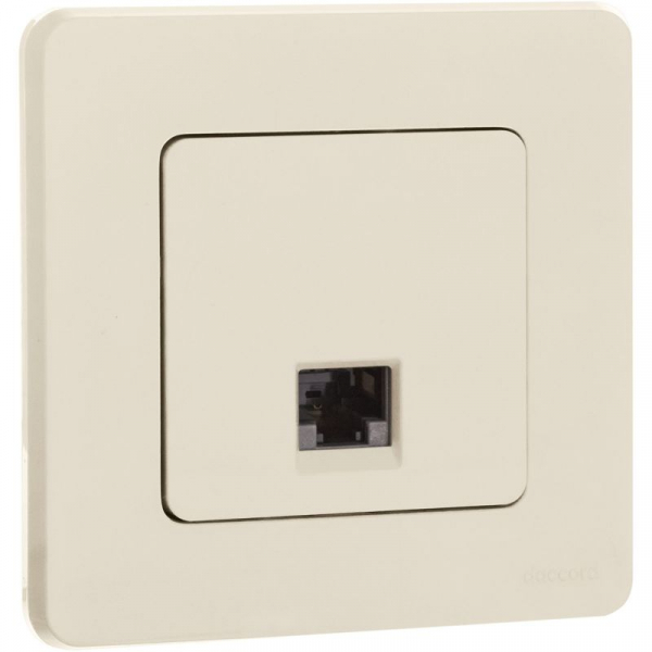 Розетка компьютерная СП Inspiria RJ45 кат.5E UTP IP20 сл. кость IEK 673826