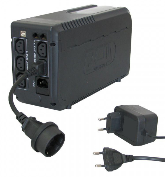 Кабель SCUT IEC-320 C14 to Socket Type-F 250В 10А POWERCOM 504291