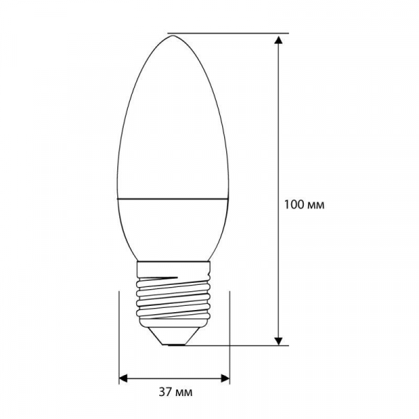 Лампа светодиодная LED8-C35/845/E27 8Вт свеча 4500К бел. E27 750лм 220В Camelion 12390