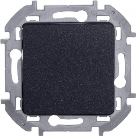 Переключатель 1-кл. Inspiria 10А IP20 250В 10AX механизм антрацит IEK 673653