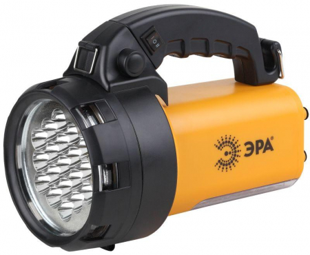 Фонарь-прожектор аккумуляторный Альфа PA-601 19LED + 24LED литиевый аккум. 3А.ч ЗУ 220В + 12В (инд. упак.) Эра Б0031036