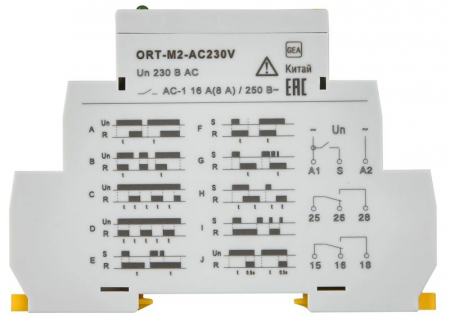 Реле времени ORT 230В AC 2 контакта многофункц. IEK ORT-M2-AC230V