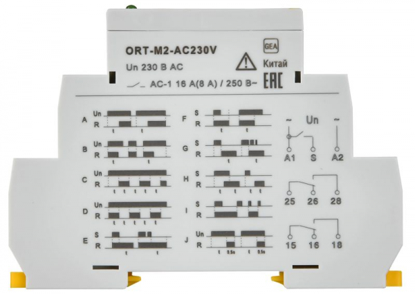 Реле времени ORT 230В AC 2 контакта многофункц. IEK ORT-M2-AC230V
