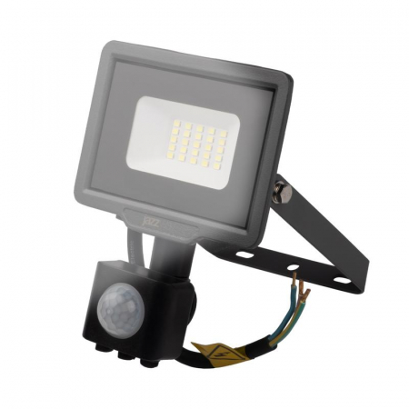 Прожектор светодиодный PFL-C3 SENSOR 20Вт 6500К IP65 ДО закален. прозр. стекло датчик движения инфракрасный JazzWay 5026926A