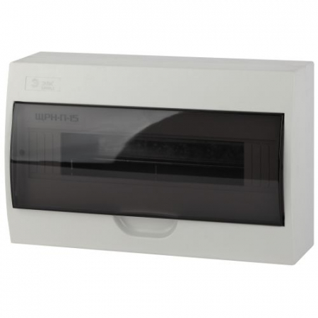 Бокс навесной ЩРН-П-15 15мод. IP41 пластик SIMPLE NO-box_simple-plastic_15_surface BOXS15 Эра Б0041526