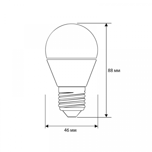Лампа светодиодная LED8-G45/830/E27 8Вт шар 3000К тепл. бел. E27 720лм 220В Camelion 12392