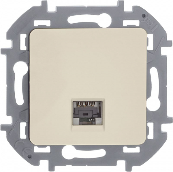 Розетка компьютерная СП Inspiria RJ45 кат.5E UTP IP20 сл. кость IEK 673826