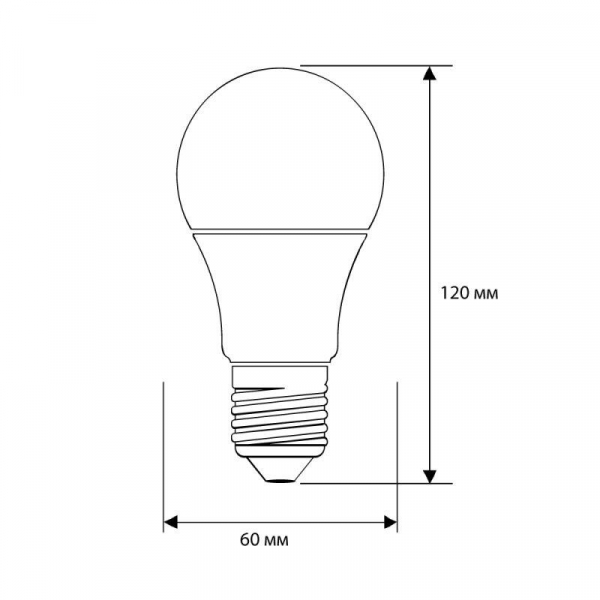 Лампа светодиодная LED13-A60/830/E27 13Вт грушевидная матовая 3000К тепл. бел. E27 1075лм 220В Camelion 12045